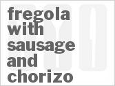 recipe for fregola with sausage and chorizo