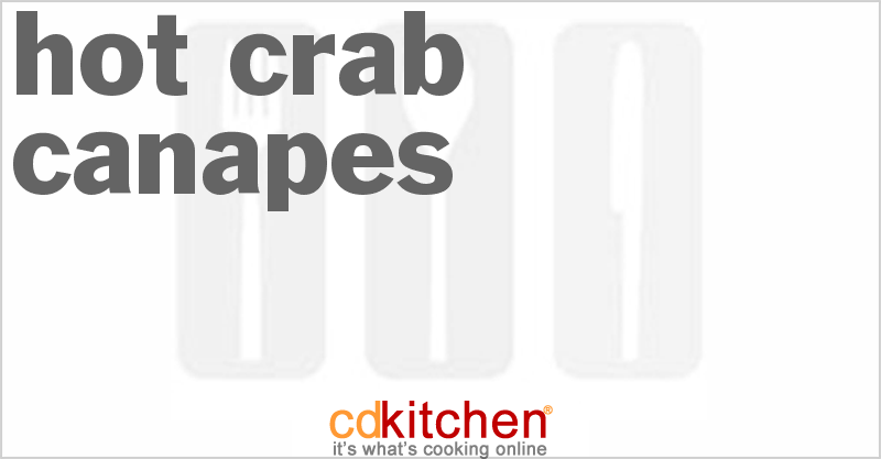 Hot Crab Canapes - CDKitchen.com