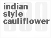 recipe for indian-style cauliflower