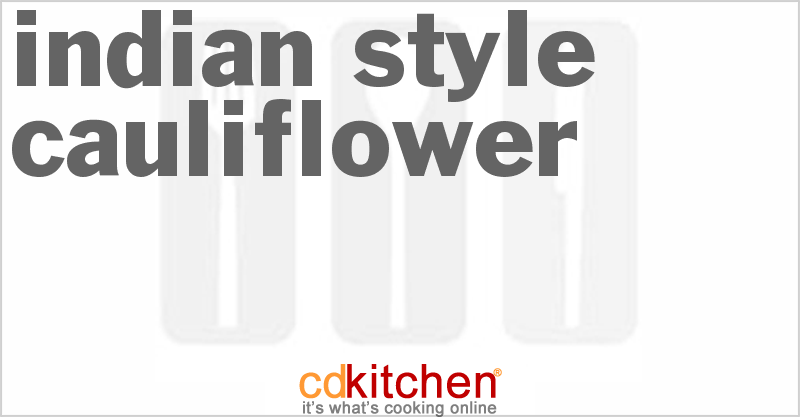 Indian-Style Cauliflower - CDKitchen.com