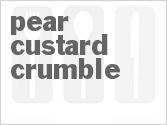 recipe for pear custard crumble