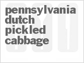 recipe for pennsylvania dutch pickled cabbage