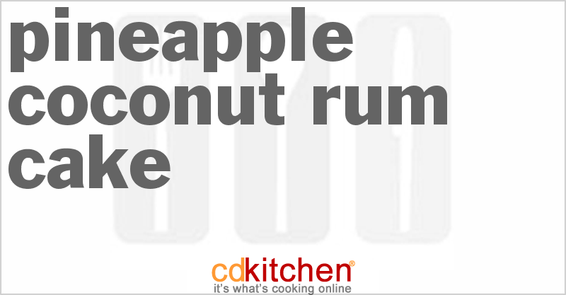 Pineapple Coconut Rum Cake - CDKitchen.com