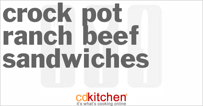 Ranch Beef Sandwiches - CDKitchen.com
