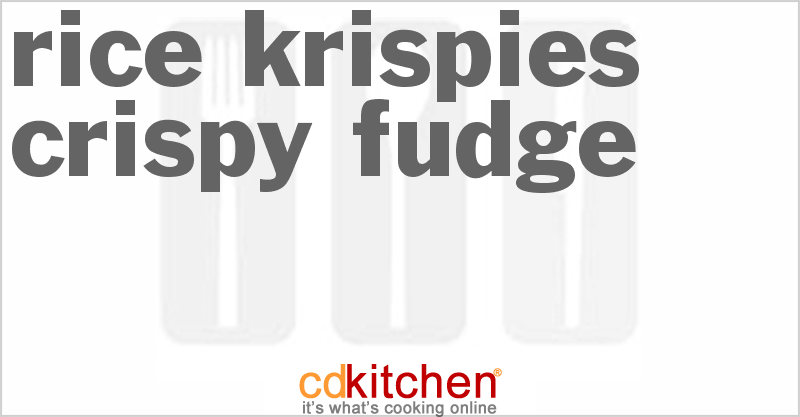 Rice Krispies Crispy Fudge - CDKitchen.com