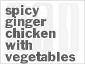 recipe for spicy ginger chicken with vegetables