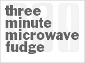 recipe for three minute microwave fudge