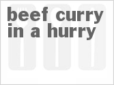 Beef Curry in a Hurry