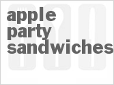 recipe for apple party sandwiches