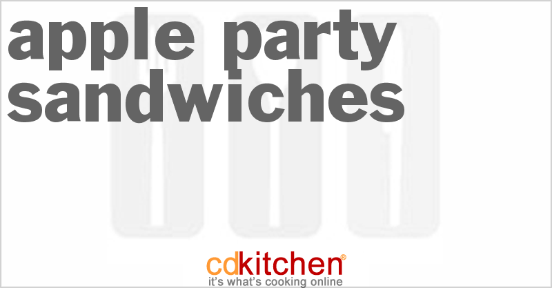 Apple Party Sandwiches - CDKitchen.com