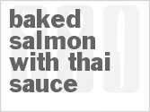 recipe for baked salmon with thai sauce
