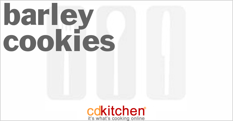 Barley Cookies - CDKitchen.com