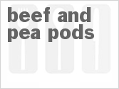 recipe for beef and pea pods