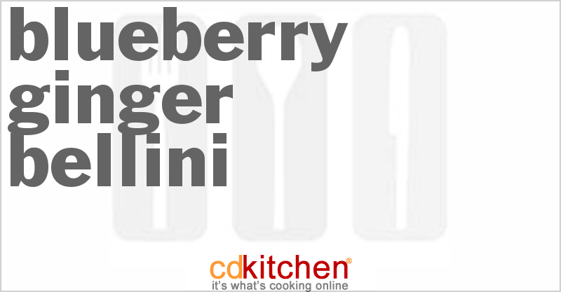 Blueberry Ginger Bellini - CDKitchen.com