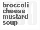 recipe for broccoli-cheese-mustard soup