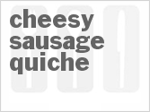 recipe for cheesy sausage quiche