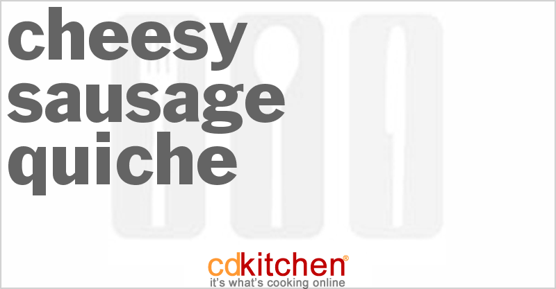 Cheesy Sausage Quiche - CDKitchen.com