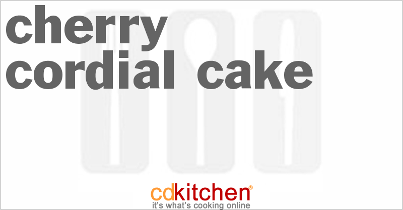 Cherry Cordial Cake - CDKitchen.com