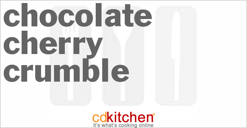 Chocolate Cherry Crumble - CDKitchen.com