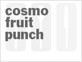 recipe for cosmo fruit punch