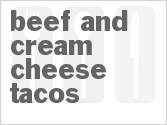 recipe for beef and cream cheese tacos