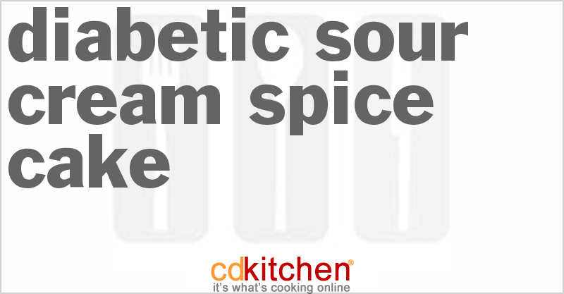 Diabetic Sour Cream Spice Cake - CDKitchen.com