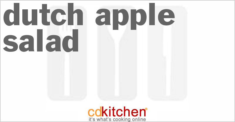 Dutch Apple Salad - CDKitchen.com