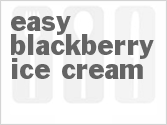 recipe for easy blackberry ice cream