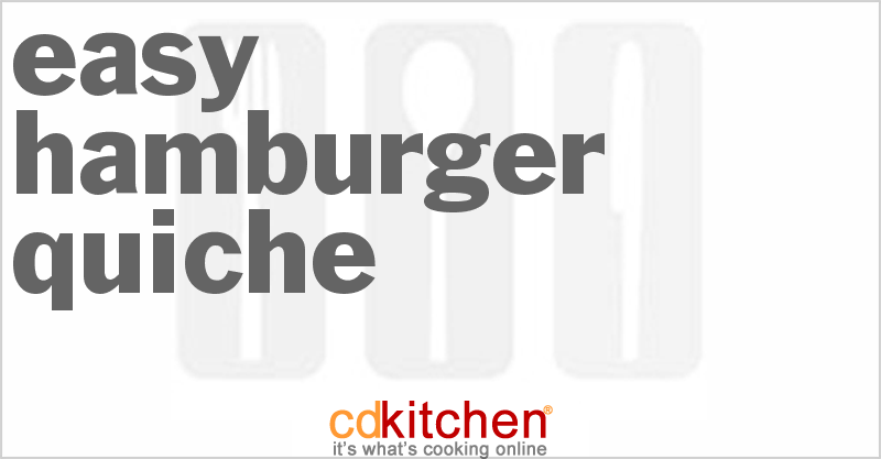 Easy Hamburger Quiche - CDKitchen.com