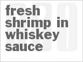 recipe for fresh shrimp in whiskey sauce