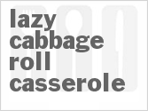 recipe for lazy cabbage roll casserole