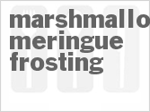 recipe for marshmallow meringue frosting