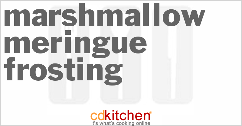 Marshmallow Meringue Frosting - CDKitchen.com