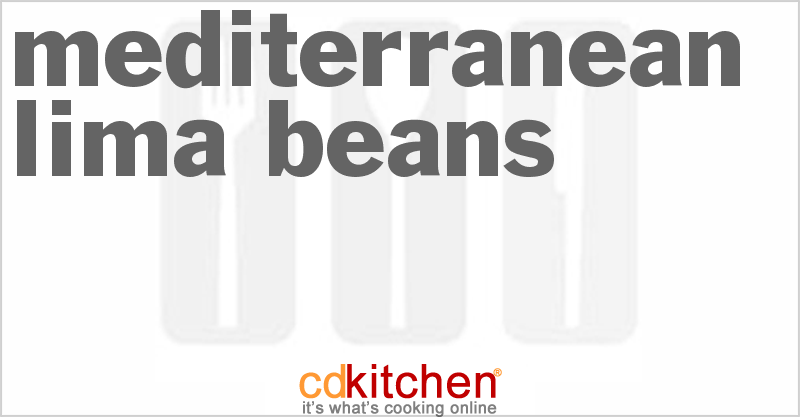 Mediterranean Lima Beans - CDKitchen.com