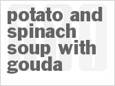 recipe for slow cooker potato and spinach soup with gouda