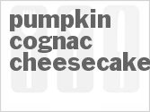 recipe for pumpkin cognac cheesecake