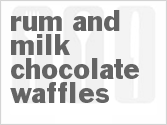 recipe for rum and milk chocolate waffles