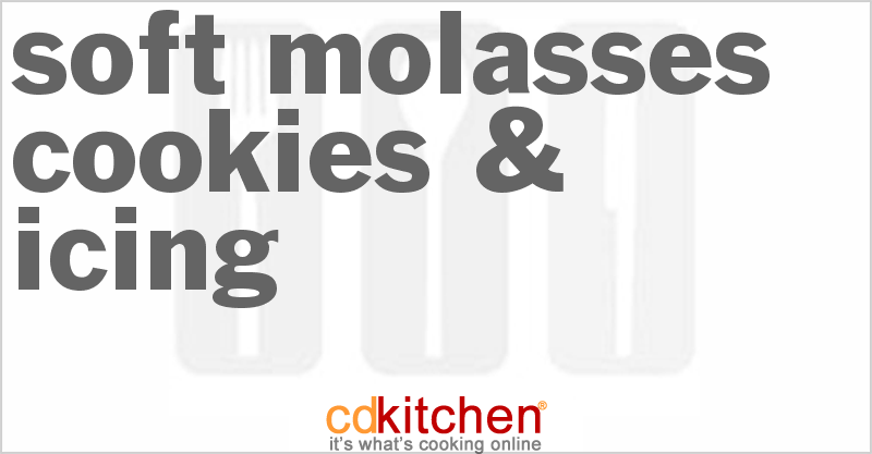 Soft Molasses Cookies & Icing - CDKitchen.com