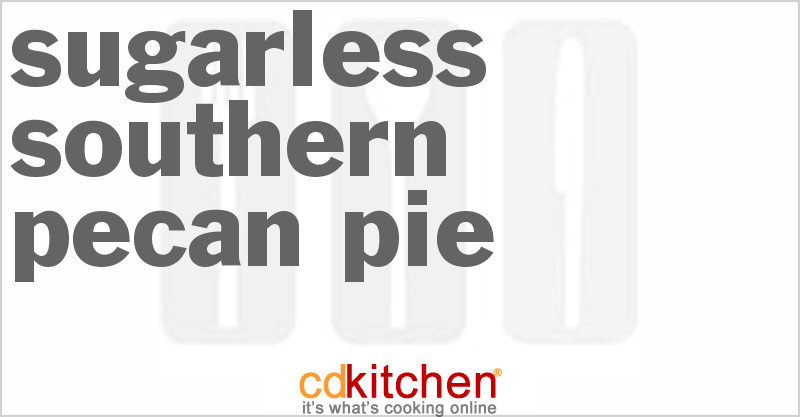 Sugarless Southern Pecan Pie - CDKitchen.com