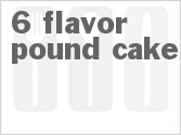 recipe for 6 flavor pound cake