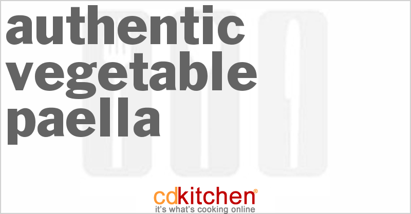 Authentic Vegetable Paella - CDKitchen.com