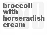 recipe for broccoli with horseradish cream