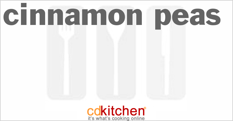 Cinnamon Peas - CDKitchen.com
