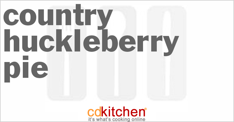 Country Huckleberry Pie - CDKitchen.com