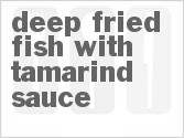 recipe for deep-fried fish with tamarind sauce