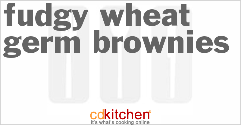 Fudgy Wheat Germ Brownies - CDKitchen.com