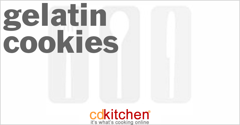 Gelatin Cookies - CDKitchen.com