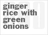recipe for ginger rice with green onions