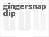 recipe for gingersnap dip