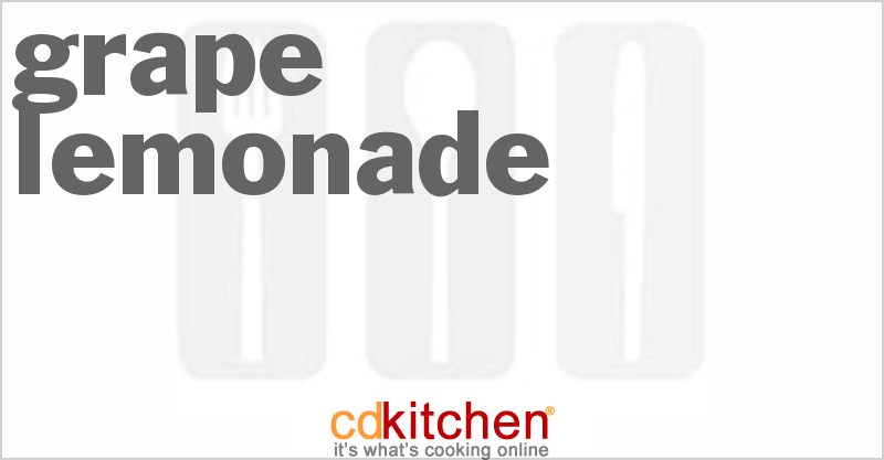 Grape Lemonade - CDKitchen.com